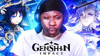 First Time REACTION to All GENSHIN IMPACT Version Trailers  3242 [upl. by Aikemal]