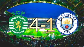 Relato Arrepiante do Sporting 41 Manchester City  Antena 1  05112024  sporting gyokeres ucl [upl. by Ahtoelc]