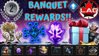 BANQUET REWARDS ARE IN 2 Worldwide Placement Fire Ally Rank Rewards  Marvel Contest of Champs [upl. by Atteras]