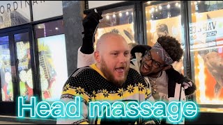 Head massage prank 😅🙅🏾‍♂️😂  Real reaction [upl. by Gresham]