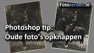 Een oude foto in opknappen Photoshop [upl. by Treharne706]