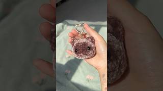 Kitty cat keychain crochet tutorial crochetcat [upl. by Tarrel]