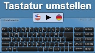 Tastatur umstellen English auf deutsch umstellen [upl. by Gnirol265]