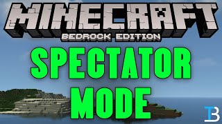 How To Go Into Spectator Mode in Minecraft Bedrock [upl. by Xenia232]