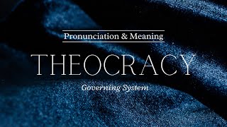 How to Pronounce Theocracy  Pronunciation amp Meaning British English [upl. by Pachton70]