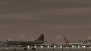 Rainy day at London Heathrow Airport World Of Airports [upl. by Nivrad6]