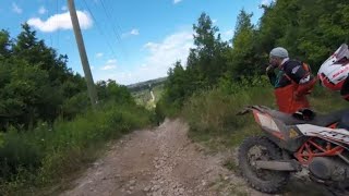 CRAZY HILL CLIMB DUAL SPORT EXPLORING ADVENTURE KTM690 CRF300L [upl. by Nageek25]