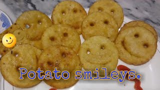 Potato smileys potato cutletspotato recipe [upl. by Aillicec]