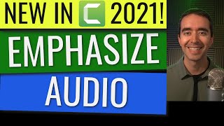 How to Emphasize Audio in Camtasia 2021 [upl. by Truda]