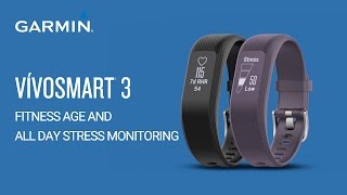 vívosmart 3 Fitness Age and Allday Stress Monitoring [upl. by Beare]