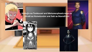 16 Kokujin no Tenkousei and Metamorphosis react to Hiroki as Homelander and Saki as Stormfront [upl. by Stag]