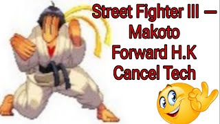 Makoto Forward Heavy Kick Tech  Street Fighter III 3rd Strike [upl. by Loveridge]