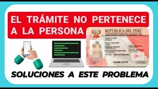 CPP PRESENTA PROBLEMAS  quotEL TRÁMITE NO PERTENECE A LA PERSONAquot [upl. by Yeltnerb]