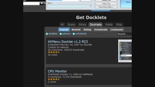 Updated Version of Rocketdock Stack Dock And KK menu [upl. by Norrv998]