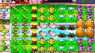 Plants vs Zombies  LAST STAND ENDLESS I Plants vs Random Zombies GAMEPLAY FULL HD 1080p 60hz [upl. by Gnehp]