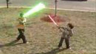 Epic Lightsaber Battle [upl. by Bouchier72]