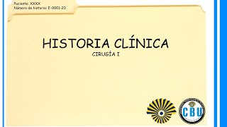 HISTORIA CLÍNICA Cirugía Bucal  FAOUGMA [upl. by Eenal451]