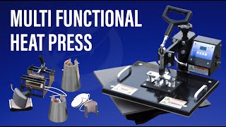 8in1 Multi Functional Heat Press Machine User Guide  Photo USA [upl. by Schonfield]