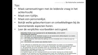 voorbereiding CSE 3 Historische contexten [upl. by Dranoc]