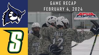 Westfield State University vs Siena College  ACHA Highlights  Feb 4 2024 [upl. by Nwadahs]