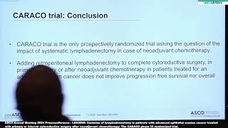 ASCO 2024  LBA5505  The CARACO phase III randomized trial [upl. by Ahsiekel]