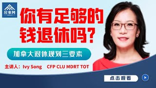 加拿大退休规划：您有足够的钱退休吗？ [upl. by Helene]