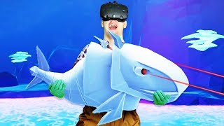 Catching the Robot Fish  Crazy Fishing Gameplay  VR HTC Vive [upl. by Yemaj]