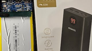 Romoss PEA40 Pro 40000mAH 65W Powerbank review with teardown and Problems IP5389 [upl. by Gladdy]