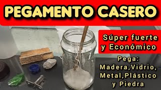 COMO HACER PEGAMENTO CASERO SUPER FUERTE Y ECONOMICO [upl. by Ahsielat174]