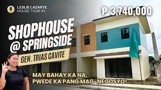 House Tour 43  Investors Dream Shophouse for Sale in Springside General Trias Cavite [upl. by Kaczer]