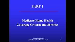 Overview of Medicare Home Health Coverage [upl. by Art651]