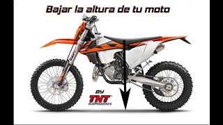 🔥 Quieres o necesitas bajar  reducir la altura de tu moto 🔝 [upl. by Riancho]