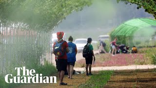 Hundreds suffer heat exhaustion at World Scout Jamboree in South Korea [upl. by Lynna]