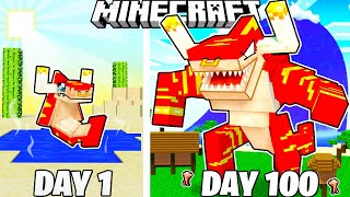 I Survived 100 Days a BULL SHARK in Minecraft [upl. by Lot]