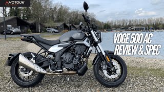 First Ride Review VOGE 500 AC  Value Commuter   MotoUK [upl. by Annayk]