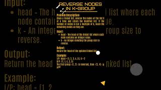 Linkedlist Reverse Nodes in kGroup  Coding Challenge  day 3 dsa coding programming [upl. by Aggappe206]