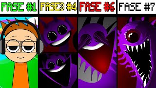 TUTTE LE FASI DI SPRUNKI DA 1 a 7 Incredibox Sprunki [upl. by Aisek]