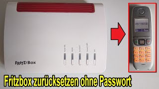 Fritzbox auf Werkseinstellung zurücksetzen ohne Zugriff amp Passwort mit Telefon [upl. by Trescott]