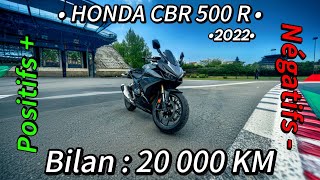 Honda CBR 500 R  20 000 KM plus tard  On débrief [upl. by Leunas]