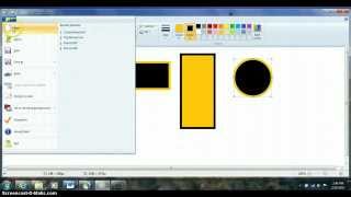 The Basics of Creating Shapes in the Paint program [upl. by Innoc]