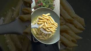 Crispy pasta chips  recipes like  share  subscribe [upl. by Ardnuassak]