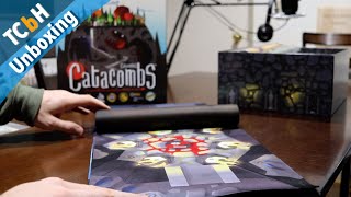 90 Second Unboxing  Catacombs 3rd Edition Big Box Playmat Version [upl. by Wesa3]