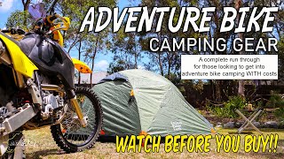 Adventure Bike Camping Gear [upl. by Kant]