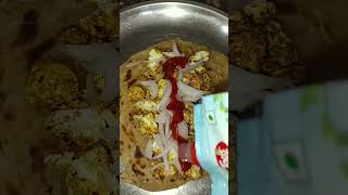 Paneer roll with lacha paratha rolls paneer paneerrolls recipe food [upl. by Bigot276]