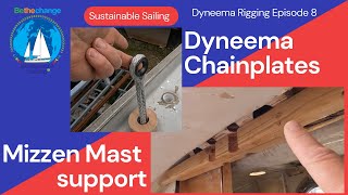 DIY Dyneema Chainplates Mizzen Mast Support [upl. by Meares523]