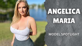 Angelica Maria Curvy Fashion Model Age Measurements Net Worth amp Social Media Influence Overview [upl. by Thistle296]