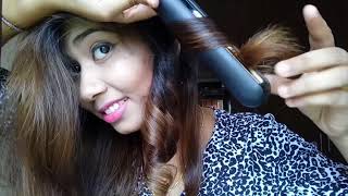 How to curl hair using straightener [upl. by Eliades471]