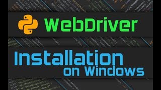 Selenium Webdriver Installation Python [upl. by Manon622]