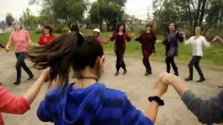 Danzas Circulares en una calle de Peñalolen Santiago Chile septiembre 2015 [upl. by Siryt741]