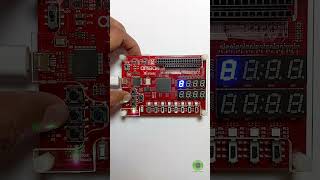 CONTADOR ASCENDENTE Y DESCENDENTE CON FPGA XC6SLX9  AMIBA 2 [upl. by Anawahs]